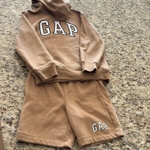 GAP kids sweat shirt and sweat shorts